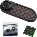 Multifunction Car Anti-Slip Mat, Car Dashboard Mobile Phone Holder, Rotating Anti Slip Mat Auto Phone Holder with Temporary P