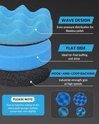 78PCS Drill Polishing Buffing Pads Kit with Buffer Polisher Attachment, 1/2/3 Inch Car Polishing Detailing Wheels for Dremel 