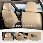 Coverado Car Seat Covers, Front Covers for Cars, Car Seat Cover Front Seats, Automotive Seat Cover, Waterproof, Leather Car S