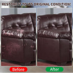 Maroon Leather Recoloring Balm with 100ml Mink Oil,Leather Couch Scratch Remover,Leather Repair kit for Vinyl Furniture and C