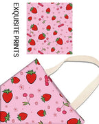 Car Trash Can, Durable Hanging Car Trash Garbage Bag, Cute Automotive Garbage Cans Organizer, Cute Pink Cherry Strawberry