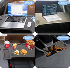 Car Desk for Tesla Model 3 Y, Foldable Tesla Desk for Laptop, Car Table Tray for Tesla Passenger Seat, Tesla Table Travel Tray for Kids, Food & Tablets, Tesla Tray Long Trip Essentials