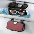 Sunglasses Holder for Car Visor Leather Eyeglasses Organizer Case for BMW X3 X5 X7 X1 3 4 2 5 Series Accessories