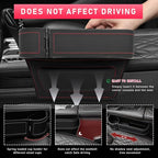 Car Seat Gap Filler with Cup Holder Expander, Automotive Front Seat Storage with Cup Holder, Console Seat Gap Filler Storage Box for Mug Bottle Keys, Car Accessories (Driver Side)