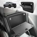 Muslogy Center Console Hidden Organizer Magnet Opening Design Compatible with Ford Ranger 2024 2025 2026 Accessories Armrest Hidden Storage Box Insert Secret Organizer Magnetic Switch