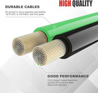 Heavy Duty Jumper Cables,4 Gauge 20 Feet Battery Booster Cable,Automotive Wire for Cars Trucks with Smart Safety Protector,Carry Bag,Safety Gloves and Iron Brush