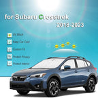 KMF 8pcs Thicken Full Sun Shades for Subaru Crosstrek 2018-2023 Accessories, Car Window Covers Sunshade for Windshield Side Rear, UV Block and Blackout Privacy for Camping Outdoor