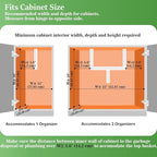 REALINN Under Sink Organizer, Pull Out Cabinet Organizer 2 Tier Slide Out Sink Shelf Cabinet Storage Shelves, Under Sink Stor