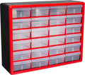 Akro-Mils 24-Drawer Plastic Drawer Storage Cabinet for Garage Organization, Bead Organizer, Building Bricks Storage, Teacher 