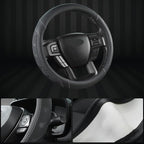 GIANT PANDA Car Steering Wheel Cover for Ford - F150 F250 F350 Expedition, (15.5-16 inches - Black+Gray Line)