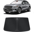 TINGLU Sun Shade for Genesis GV70 2022-2025 2026 Accessories Windshield Sun Shade Window Shade UV Rays Protection Sun Visor Cover with Steering Wheel Sunshade Storage Bag