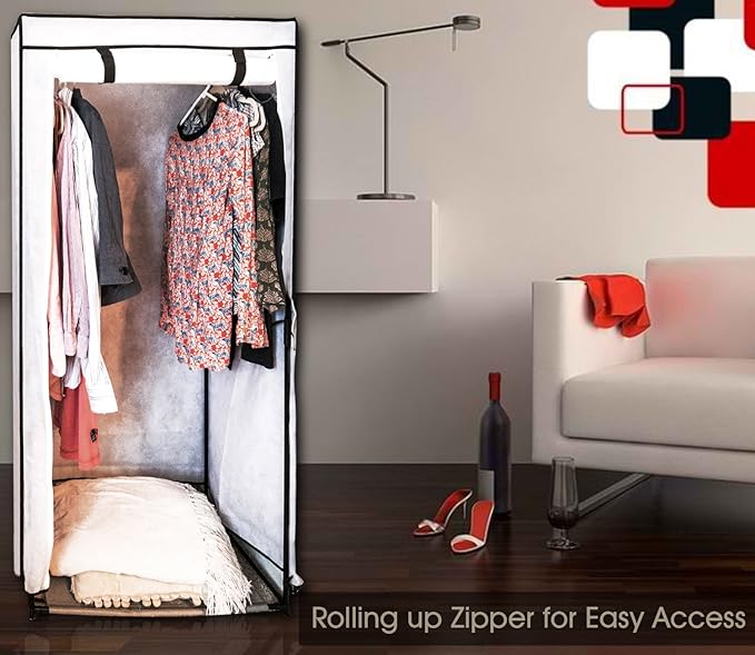 ATHome 28" Portable Wardrobe, White