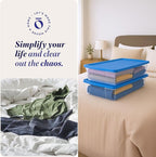 HOMZ 2-Pack Snaplock, Large Clear Plastic Storage Organizer Bins w/Lids, 41 Quart, Blue - Stackable Container Boxes for Bedro