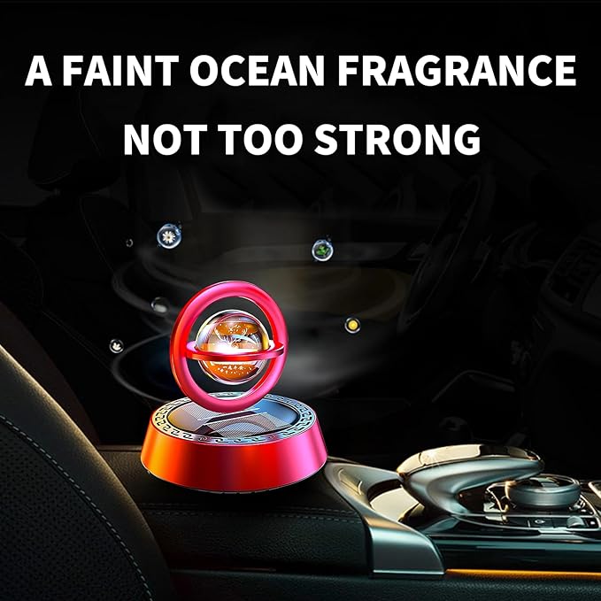 Kwak's Car Air Freshener Little Deer Solar Air Freshener Diffuser for Car Interior Dashboard Autorotation Decoration Accessor