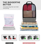 4 PCS Set Compression Packing Cubes for Travel, Lightweight Packaging Organizer Bags for Carry On Space Saving, Travel Essent