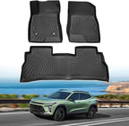 Powerty Floor Mats for 2024 2025 2026 Chevrolet/Chevy Trax Accessories All Weather Floor Liner 3D TPE 1st & 2nd Row Floor Mat Heavy-Duty Floor Liners
