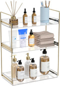 Bathroom Countertop Organizer, 3 Tier Acrylic Tray Vanity Counter Skincare Organizer Shelf, Kitchen Under Sink Standing Rack,