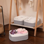 OIASKET Storage Baskets for Organizing 3 Pack, Woven Baskets for Shelves, Closet Organizer Bins Empty Gift Basket Toy Storage