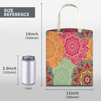 Cute Car Organizer and Storage Bag, Hanging Trash Bin for Vehicle, Travelling, Camping - Colorful Flowers Pattern