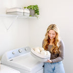 NaturalCozy 11.8"x8"x4.5” Storage Baskets for Shelves 3 Pack | Cotton Rope Woven Small Baskets for Organizing | Small Storage