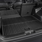 Floor Mats for Jeep Cherokee 2019-2023, All Weather Floor Mats Trunk Cargo Liner with Backrest Protectors and Door Sill Guards Accessories, Full Coverage Set