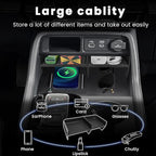 Center Console Organizer Compatible with 2023 2024 2025 2026 Honda Pilot/ 2026 Honda Passport Secondary Storage Box ABS Material Insert Divider Interior Accessories