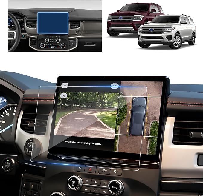 Screen Protector for 2022-2024 Ford Expedition SYNC 4 12" Touchscreen SUV Accessories Touch Screen Guard Tempered Glass Prote