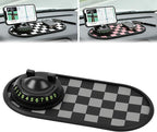 Mobile Phone Bracket Anti-Slip Mat, Multifunction Car Dashboard Mat with Temporary Parking Number, Universal Anti-Slip Car Da