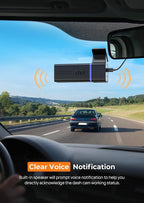 Dash Cam, 2.5K WiFi Dash Camera for Cars, E-YEEGER Mini Dashcam with App, Front Car Camera, G-Sensor, Loop Recording, Night V