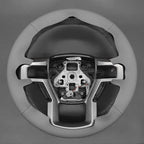 MEWANT Hand Stitch Steering Wheel Cover for Ford F150 F250 F350 Expedition 2018-2021 Ford F150 Truck Steering Wheel Wrap