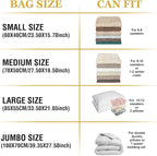 Roomimaster Vacuum Storage Bags, Vacuum Seal Space Saver Bags for Clothing, Travel Lugggage, Carry-on, Blankets, Comforters, 