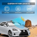 for Lexus is 2014-2020 Windshield Sun Shade - 4 Layers Car Sunshades for is IS250 IS350 IS300 IS460 Front Windows Shade Cover Custom Fit is Sun Visor 250T Shade Blocks UV Rays Car Accessories