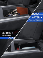 for Terrain Center Console Organizer 2025 2026 GMC Terrain Elevation/AT4/Denali Accessories Armrest Tray Middle Storage Box Insert Container Durable ABS Plastic