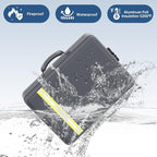 Fireproof Document Bag, Insulated Large Document Box with Lock, Important Document Organizer with Waterproof Zipper, Portable