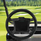 Golf Cart Steering Wheel Covers,13.5 to 14" Golf Cart Steering Wheel Cover Universal for Yamaha,EZGO TXT & RXV,Club Car DS & Precedent, Leather Comfortable, Non-Slip, Wear-Resistant (Black)