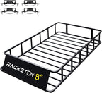 74”x45”x8” Roof Cargo Rack for SUV Car Trucks,Heavy Duty Cargo Basket Anti-Rust Top Luggage Rack