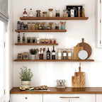 Vivelove 10 Inch Deep Floating Shelves 55 inch Long, 55 x 10 Wide Wall Shelves with Invisible Brackets, for Bedroom Bathroom 