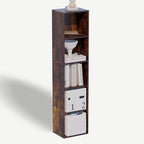Book Shelf, 5 Cube Storage Organizer, Open Shelves Bookcase 9.3" x 11.8" x 52", Bookshelf for Living Room, Bedroom, Home Offi
