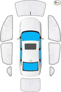 KMF 8pcs Thicken Sun Shades for Honda Accord 2023-2025 2026 Accessories, Full Car Window Covers Sunshade for Windshield Side Rear, UV Block and Privacy Blackout for Car Camping Outdoor