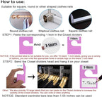 10 Pack White Clothing Rack Size Dividers Plus 45 Labels (1 Inch) and 18 Large Blank Labels, Large Rectangular Clothing Close