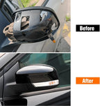 Compatible with Ford Focus Side Mirror Cover 2012-2018, Escape 2013-2016, Left Driver Side RearView Mirror Cap Repalcement WITHOUT Turn Signal Light Replaces for CP9Z-17D743-BA CP9Z17D743BA