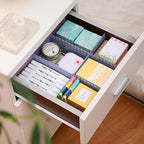 acDesign 40Pcs Grid Drawer Dividers, Adjustable Drawer Organizer for Socks, Underwear, Lingerie, Makeup, Bedroom Office Kitch