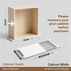 Metal Storage Rack Adjustable Organizer, Expandable Closet Tension Shelf, Organizer Shelf for Lockers