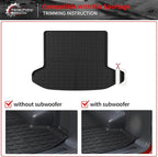 Floor Mats Compatible with 2023 2024 2025 2026 Kia Sportage Cargo Mat Cargo Liner TPE All Weather Back Seat Cover Protector 2025 Sportage Accessories (Trunk Mat+Backrest Mats+Floor Mats)