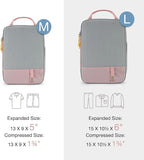 BAGSMART 6 Set /4 Set/2 Set Compression Packing Cubes for Travel, Lightweight Luggage Organizer Bags, Durable Space Saver Bag