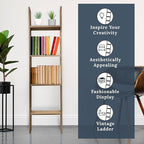 BARNWOODUSA Throw Blanket Ladder – Fully Assembled Reclaimed Wood – Rustic Decorative Ladder for Towels, Quilts, & More – Per