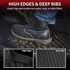 LASFIT 2018-2024 BMW X3 Floor Mats & Trunk Mat, Custom Fit TPE All Weather Car Liners Full Set for x3 30i/M/M40i/M Competition Accessories, Waterproof & Anti-Slip (Don't Fit X3 30e)