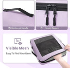 Mesh Packing Cubes for Travel, Durable Luggage Organizer with Sturdy Material and Double Zippers, Comprehensive Set for Trave