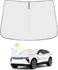 Windshield Sun Shade for 2024-2025 2026 Chevrolet/Chevy Blazer EV & Honda Prologue & Acura ZDX Accessories Thicken 6-Layer Front Window Sunshade Cover Sun Visor Foldable Block UV Rays
