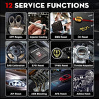 LAUNCH CRP129I V2.0 2026 OBD2 Scanner, ABS/SRS/at/ENG Car Diagnostic Tool, 12 Reset Services